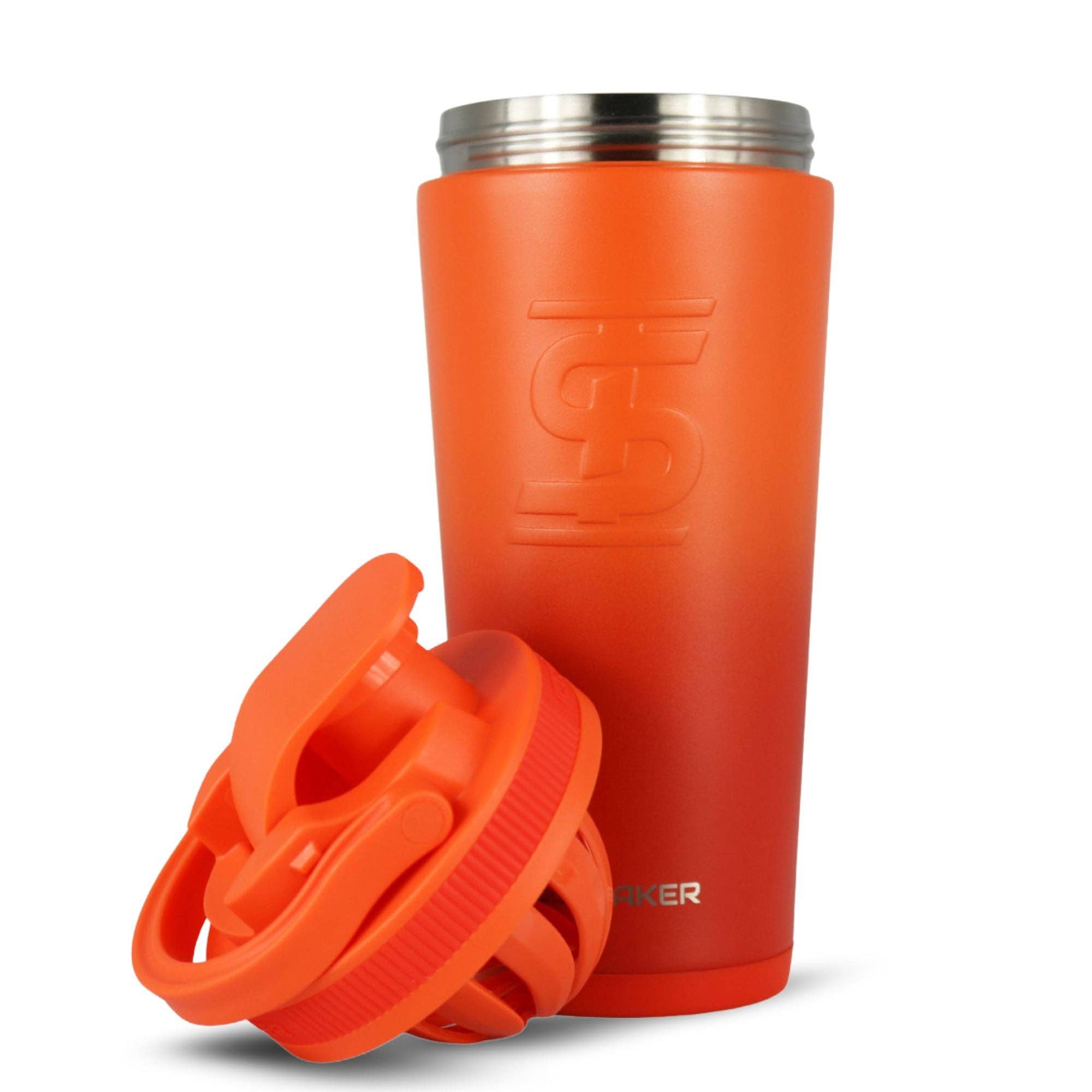 Ice Shaker – wholesale Water bottle – 26oz Ice Shaker - Orange Color Rush1