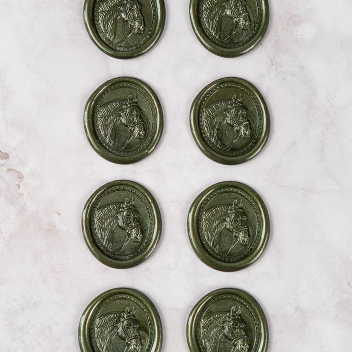 Danielle Demers Studio - Wholesale Sealing Wax - Horse Head Wax Seals, Boxed Set of 8, Available in 9 colors4