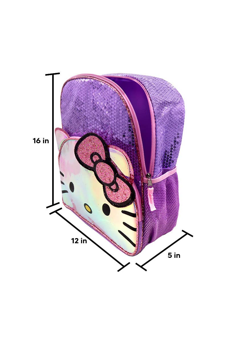 PINEAPPLE Beauty – Engroshandel Rygsæk - Dame – UPD HKSEQ Hello Kitty rygsæk 16" med frontlomme - 1 stk3