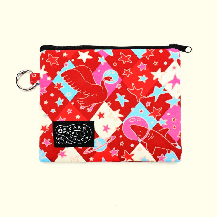 Cosmic Argyle Pouch for wholesale by Épée Lapin Studio