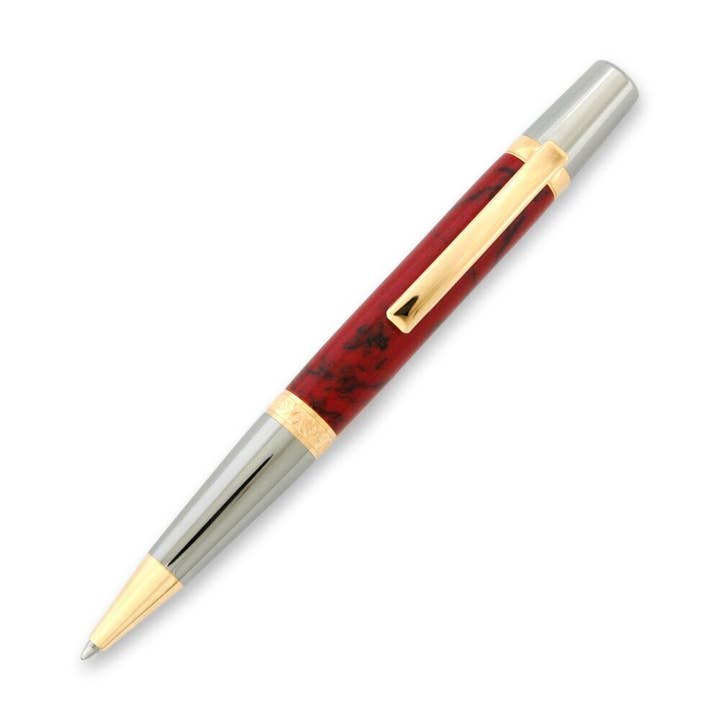 Red Jasper TruStone Elegant Sierra Ballpoint Pen for wholesale by Woodnotch