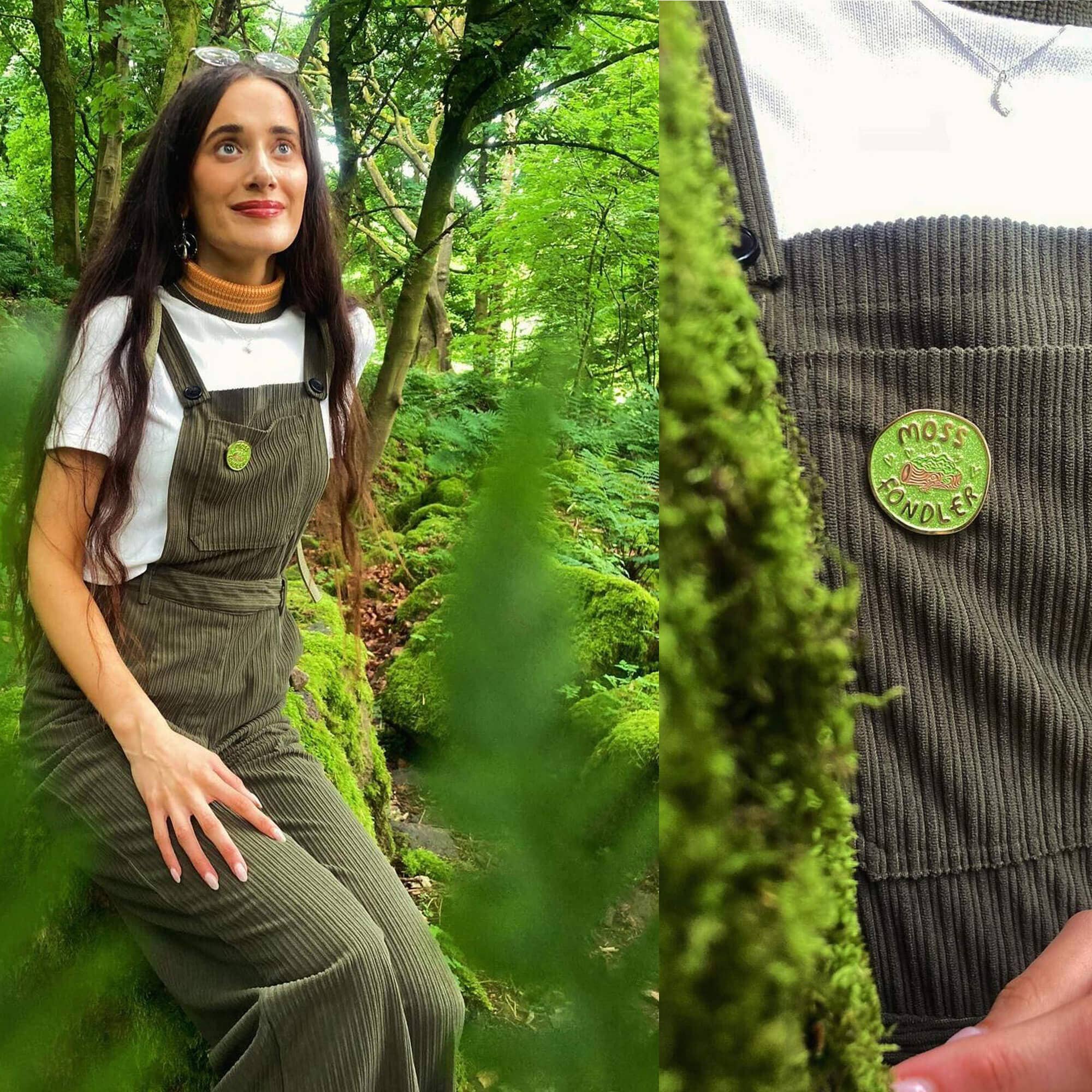 Katie Abey - Wholesale Lapel Pin/Button - Moss Fondler Enamel Pin Badge3