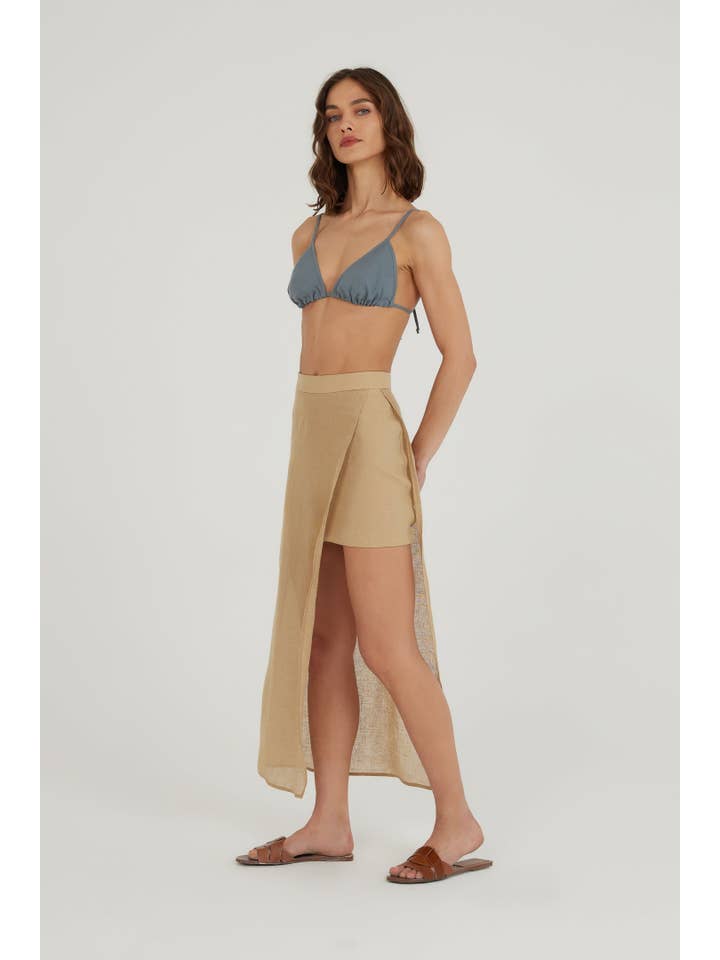 Sable Jupe en lin Reminiscence en vente sur Faire2