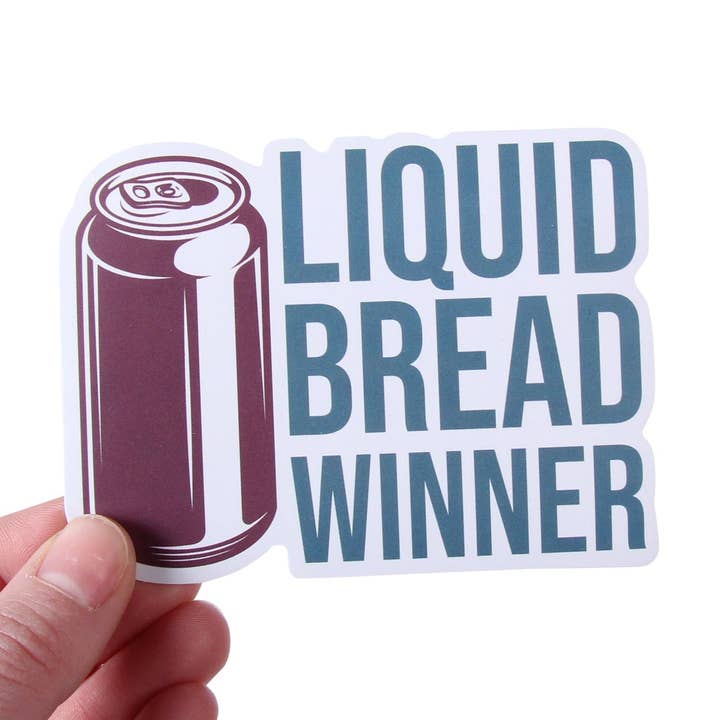 Liquid Bread Winner Sticker for wholesale by Barrel Down South