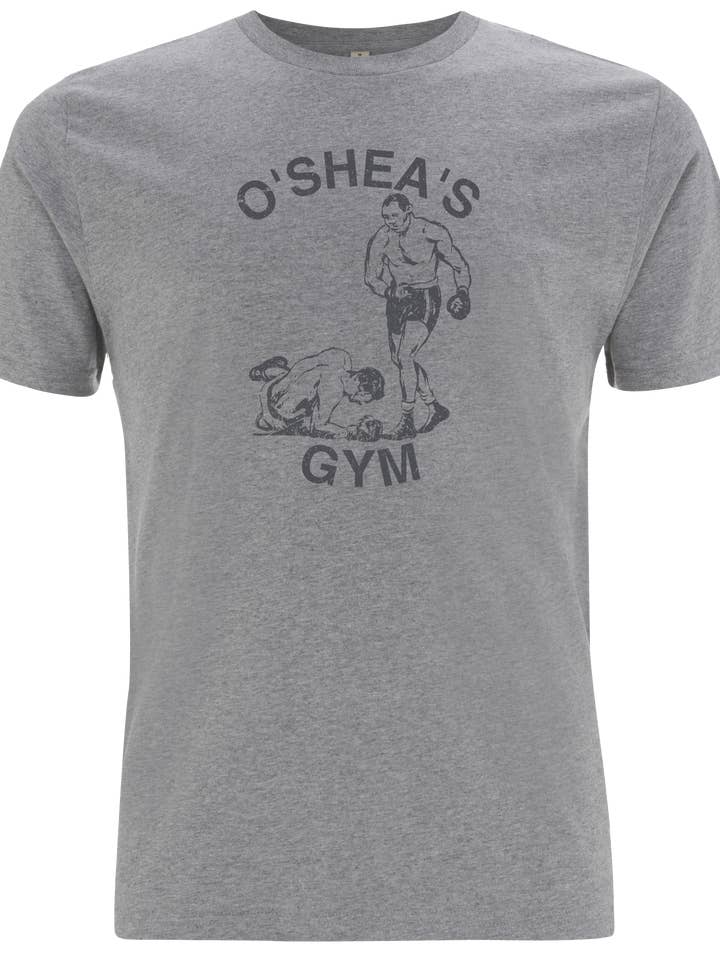 O'Shea's Gym - Round 9 Sort Boxers Grå T-shirt for engroshandel hos Slang Clothing