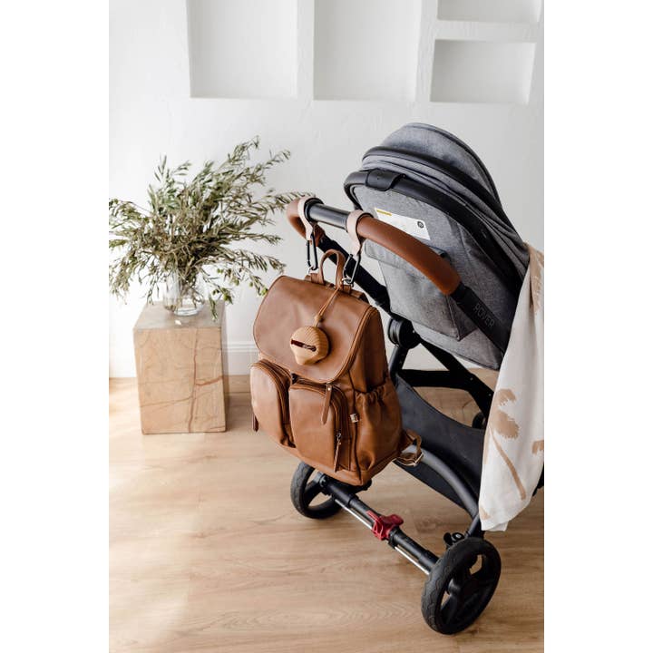 Woven Kids – wholesale Pacifier clip – Baby – Shell dummy holder - Clay12