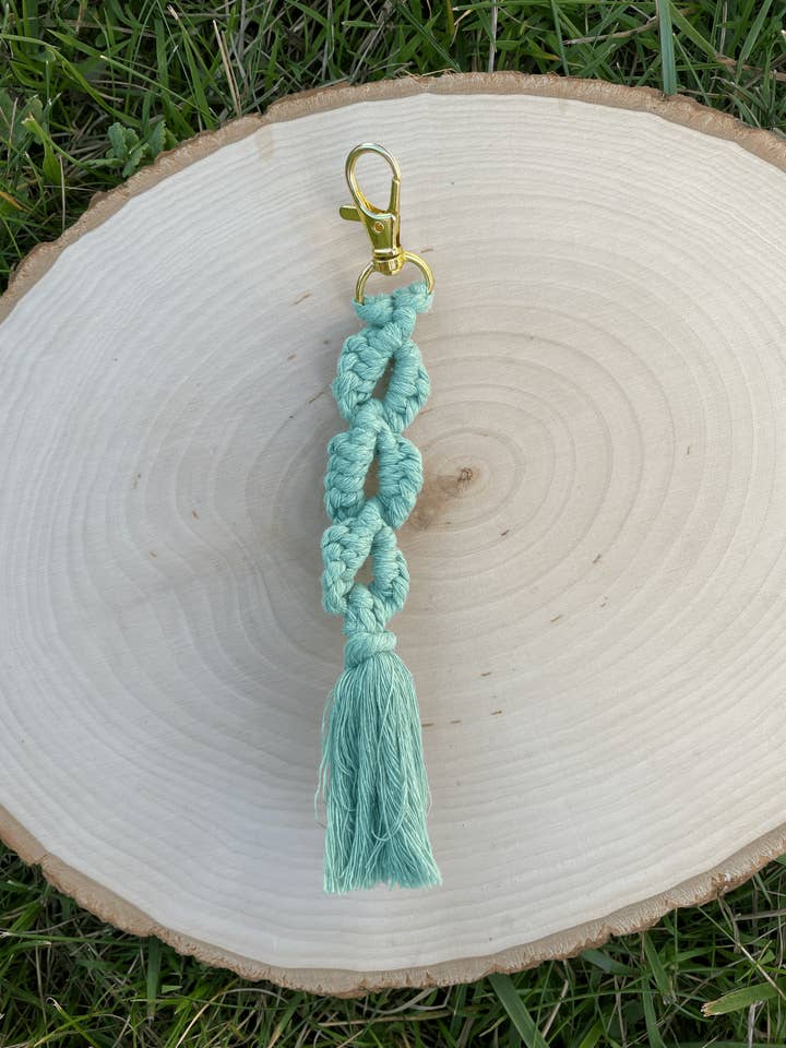 Sea Foam Infinity Keychain for wholesale by Love Laura Nicole