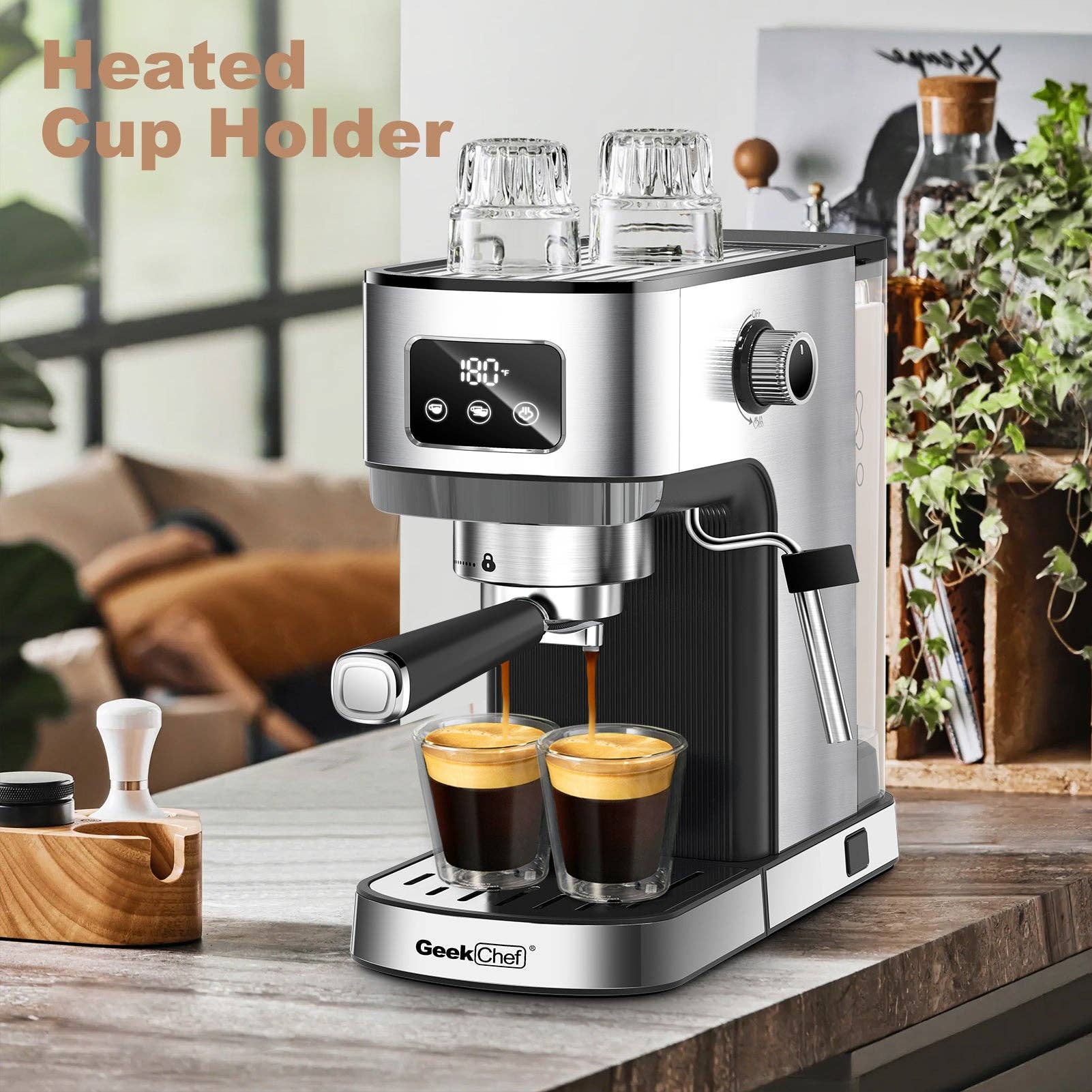 BlakOutlet - Wholesale Espresso Maker - Espresso Machine, Cappuccino & Latte Machine with ESE POD Filter & Milk Frother5