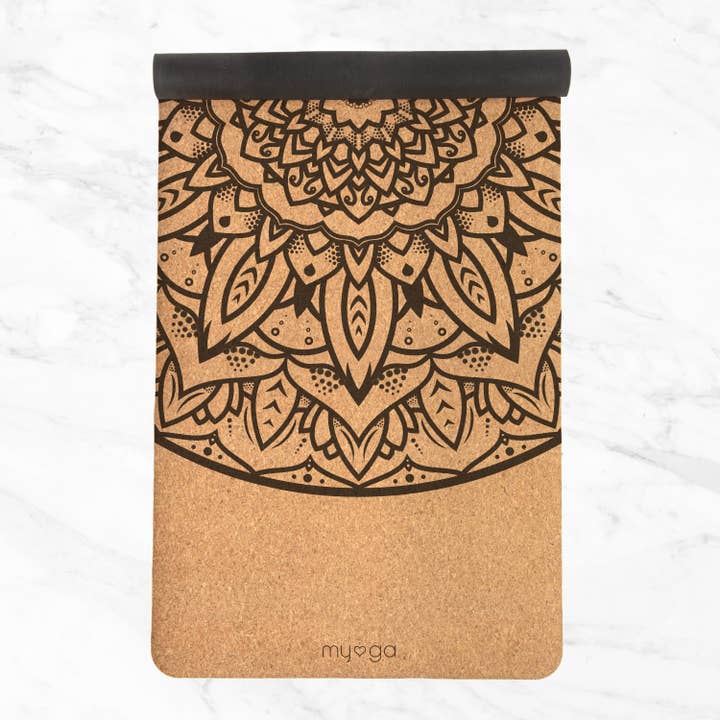 Myga Europe - Wholesale Yogamat - Extra grote yogamat van kurk - mandala