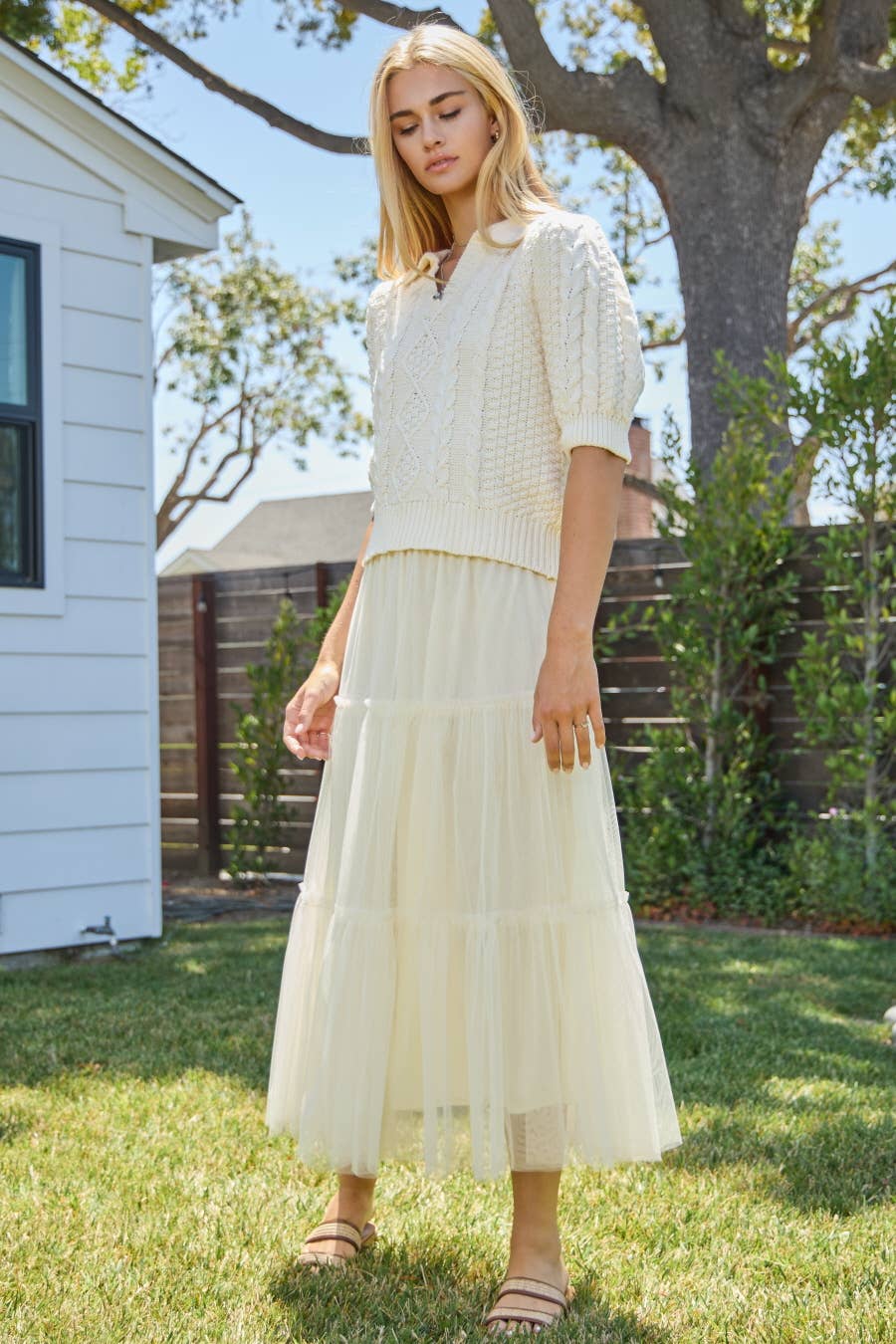 Oddi - Wholesale Skirt - Women's - Plus Tired Mesh Maxi Skirt2