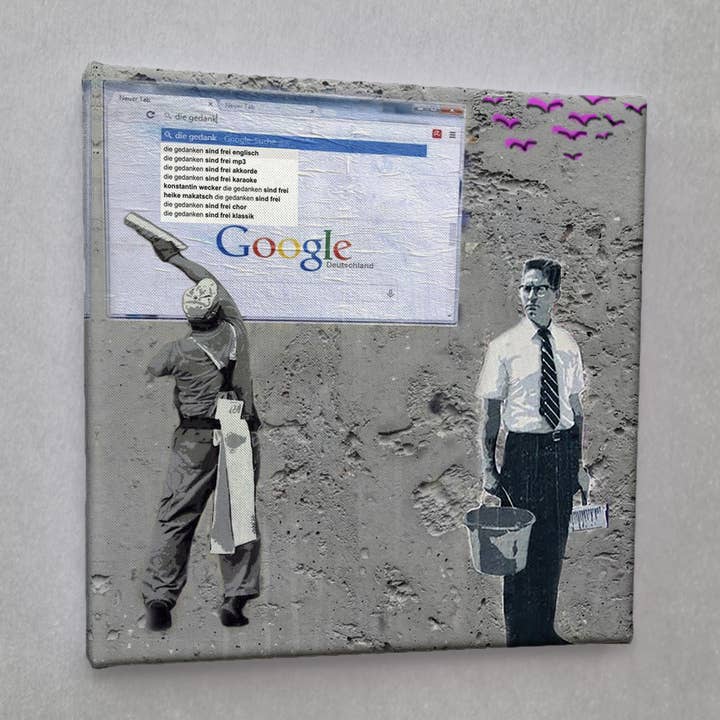 #01498 Thoughts Street Art Stampa su tela per la vendita all'ingrosso da parte di Eicie