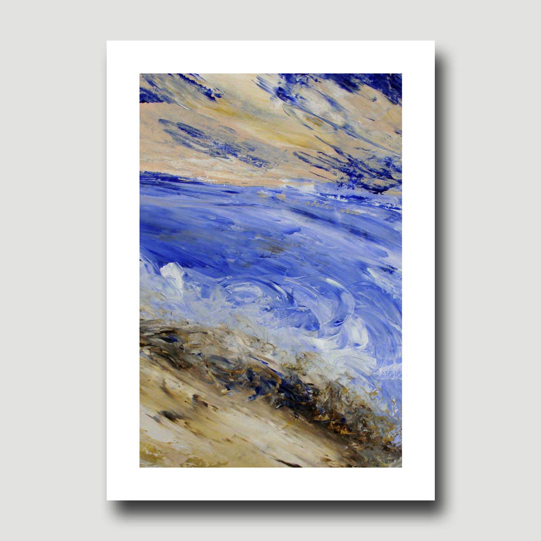 Fine Art For Small Spaces - Wholesale Art Print - Lake Erie Shore 3 Waterscape Landscape Nature Art Mini Print1