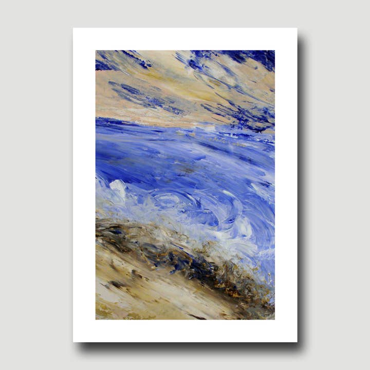 Fine Art For Small Spaces - Wholesale Art Print - Lake Erie Shore 3 Waterscape Landscape Nature Art Mini Print1