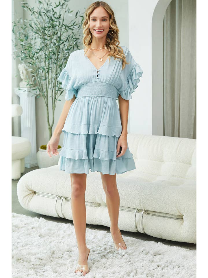Sweet Lovely by Jen - Wholesale Dress – Women's - RUFFLE TIERED DRESS9