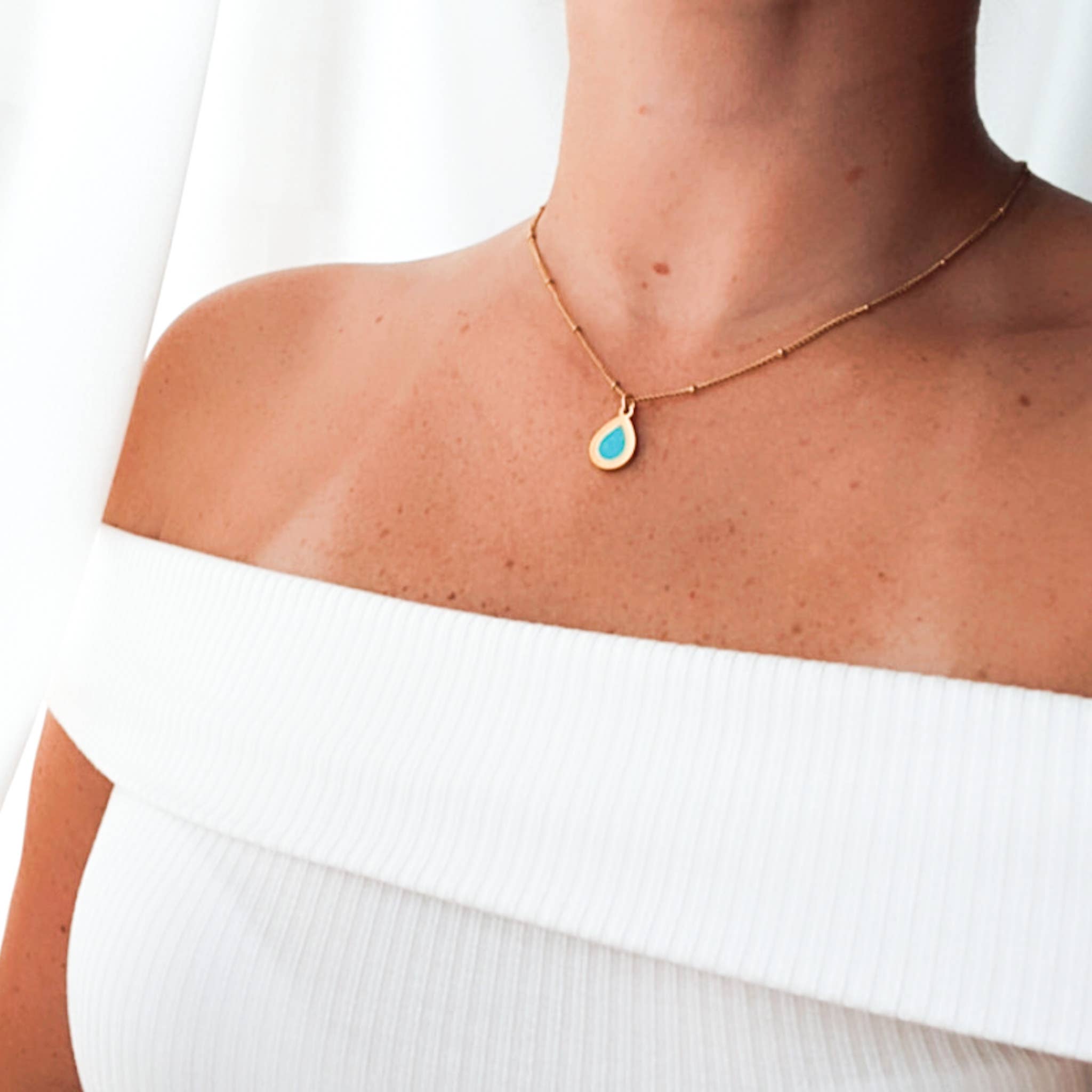 OCLOVE - Wholesale Pendant/Charm Necklace - Gota pendant - made with recycled plastic from the sea8