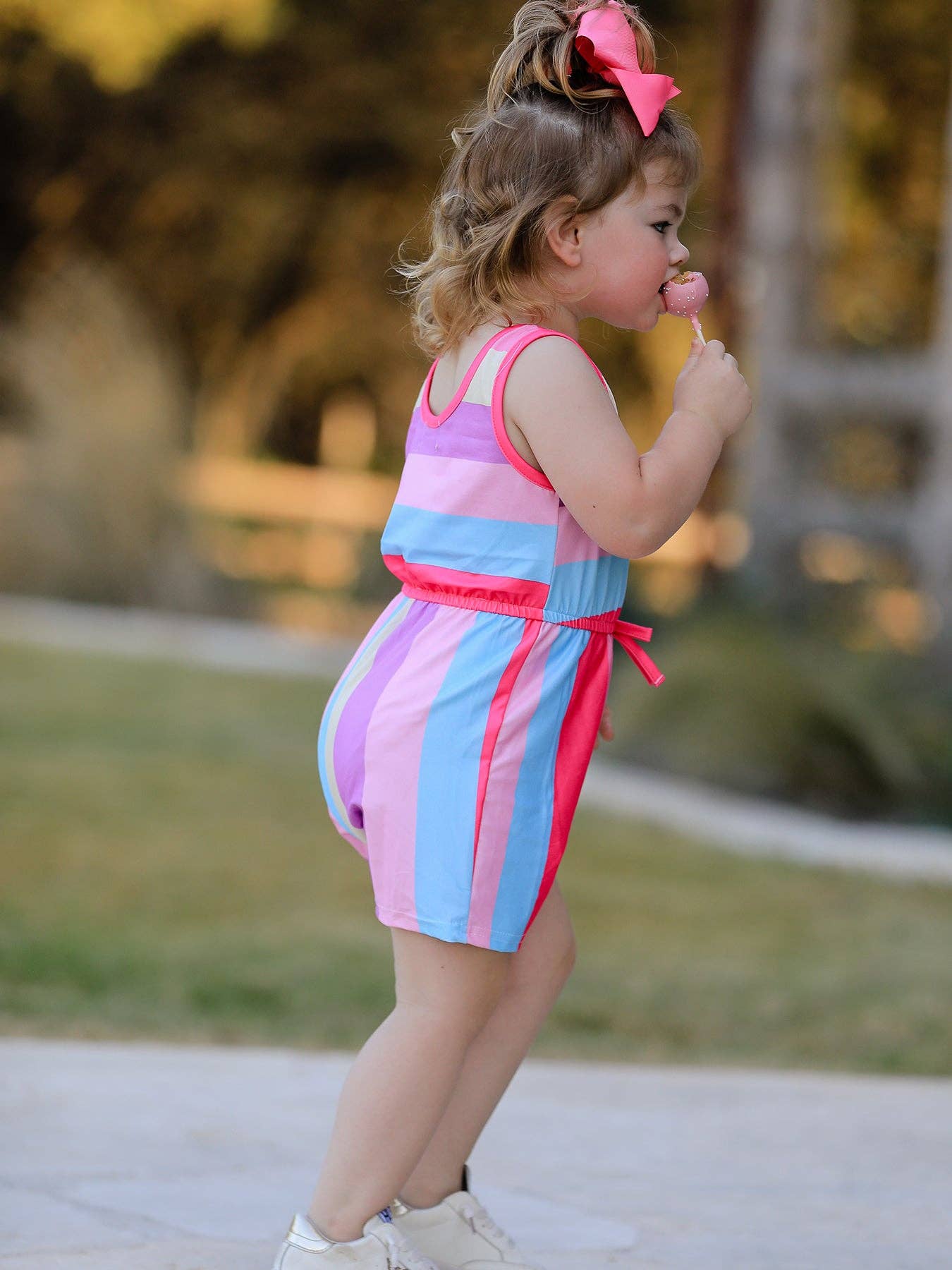 Rylee Faith Designs - Wholesale Dress Set - Baby - Leopard Striped Milk Silk 3-piece Jumpsuit Set11