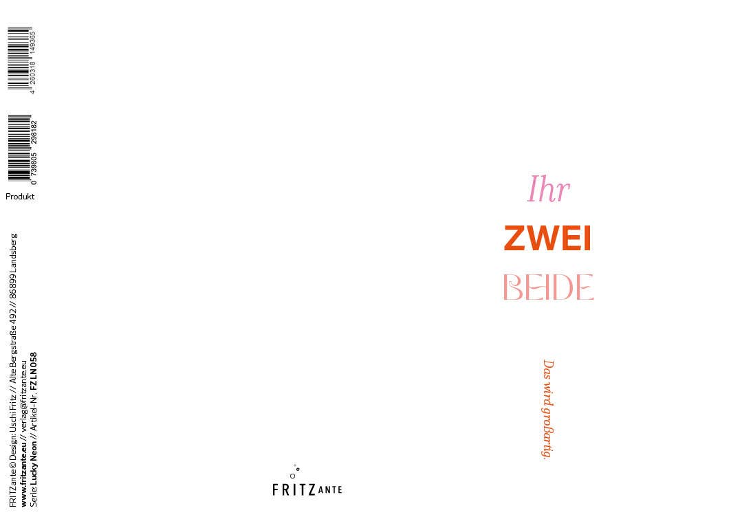 Fritzante - Vendita all'ingrosso Partecipazioni di nozze - Biglietto d’auguri per voi due1