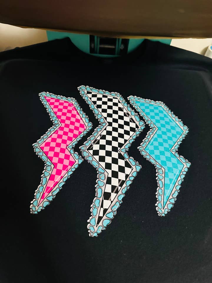 Transferencia HTV de Rayo a Cuadros para venta al por mayor de Spurs & Spades