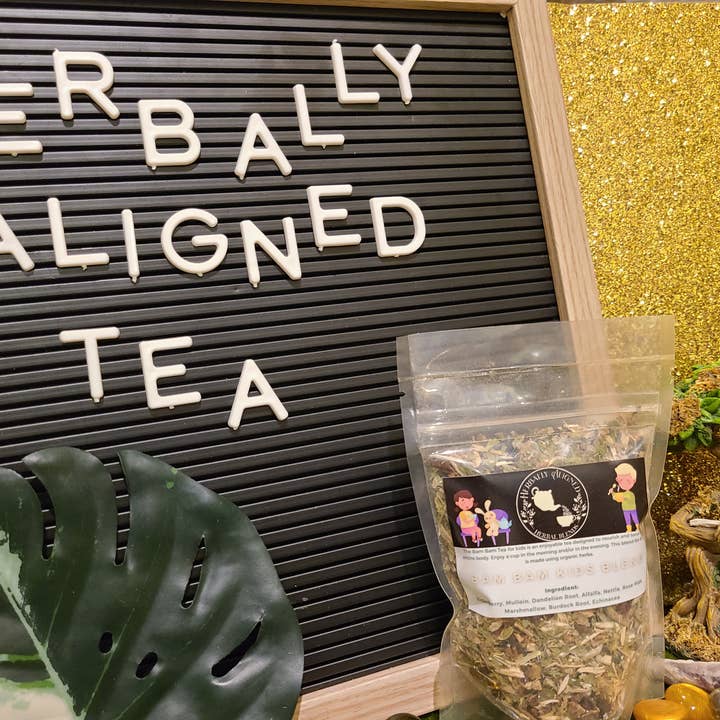 Bam Bam Kids Tea for wholesale by Aligned Herbally