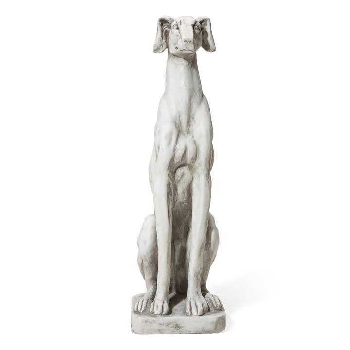 32 in H MGO Sitting Dog Garden Statue for wholesale by Glitzhome