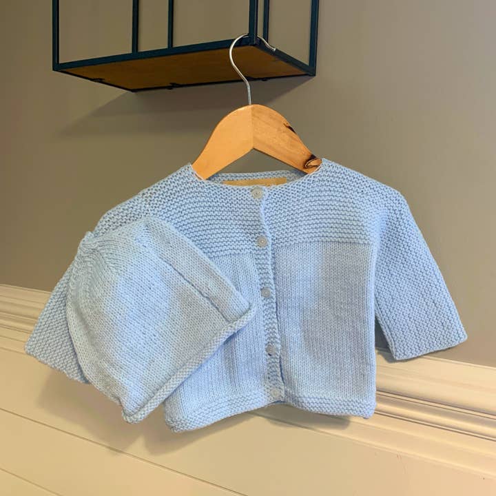 Pull Bébé Tricot Équitable - Bleu Bébé pour la vente par Maison d' Haiti