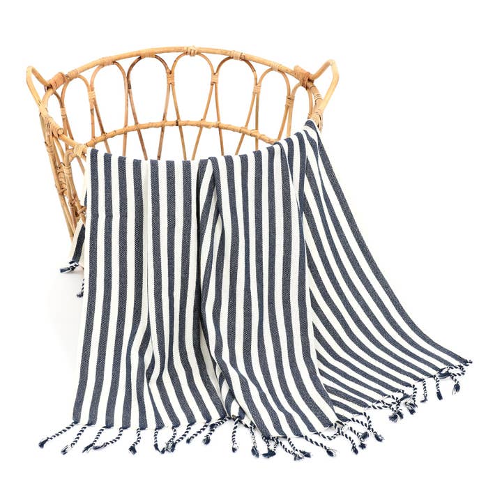 Dalya Toalha Algodão Turco Azul Marinho 100x180 cm - 40"x70" por atacado de PESHCE