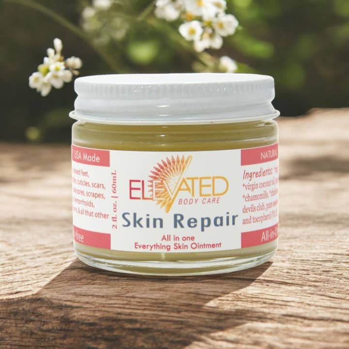 Taylor's Naturals - Wholesale Healing Salve/Balm/Cream - ELEVATED - Skin Repair / All Purpose Skin Aid (2oz glass jar1