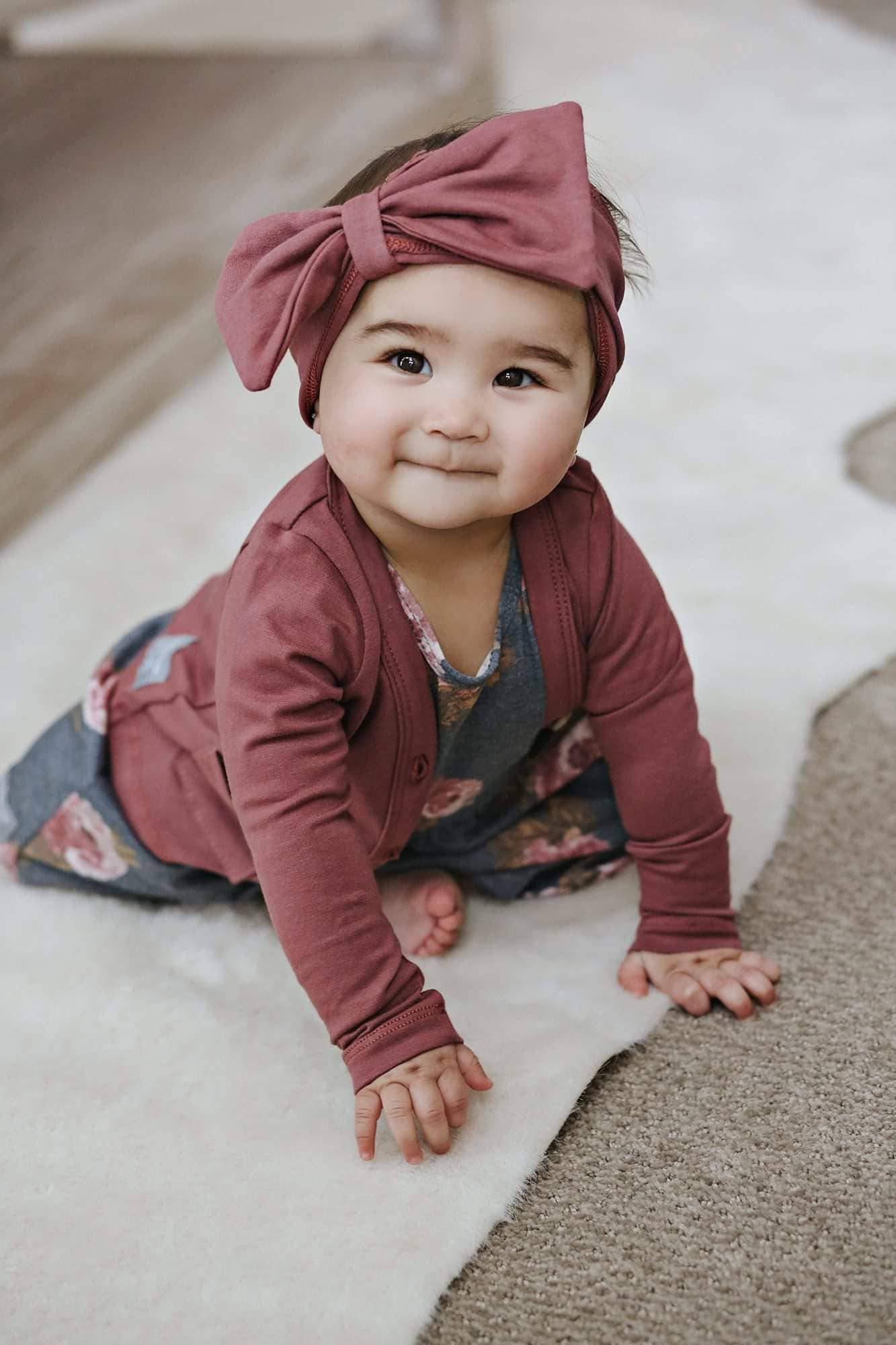 Navy Fields - Wholesale Cardigan - Kids - Mauve Cardigan3