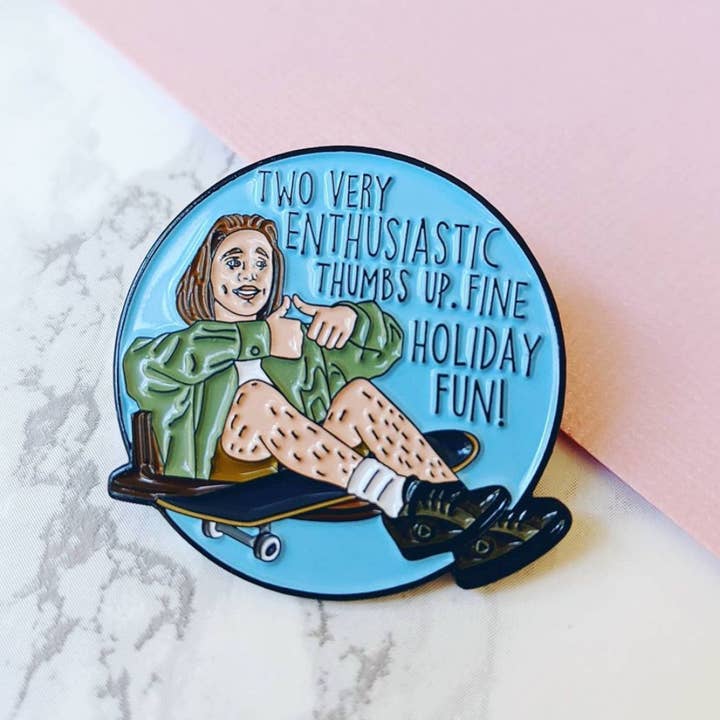 HelloSailorTees - Wholesale Lapel Pin/Button - Travis Fine Holiday Fun Clueless Enamel Tai Pin