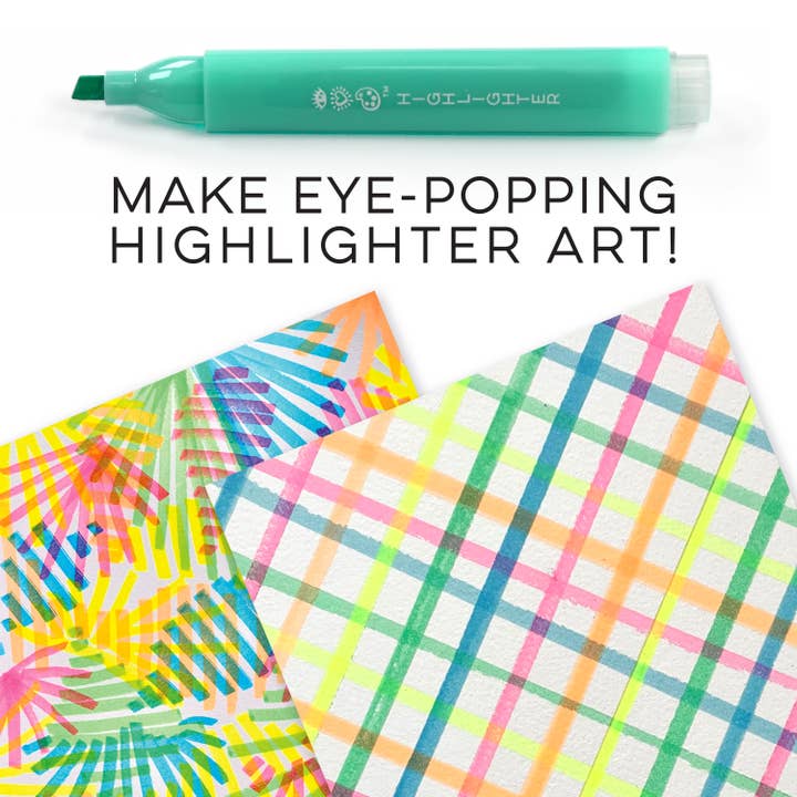 Bright Stripes - Wholesale Art Set - Kids & Baby - iHeartArt 5 Jumbo Highlighters