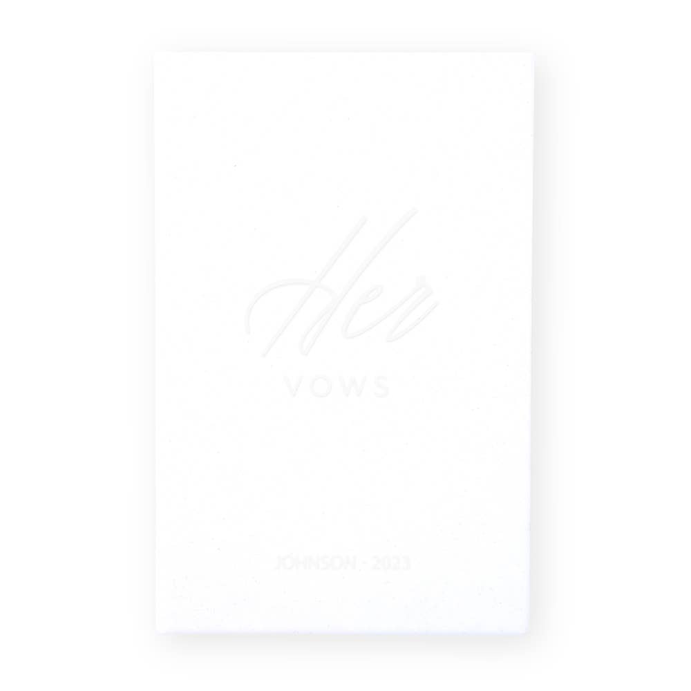 Weddingstar Inc. - Wholesale Notebook - Velvet Vow Pocket Notebook - Her Vows1