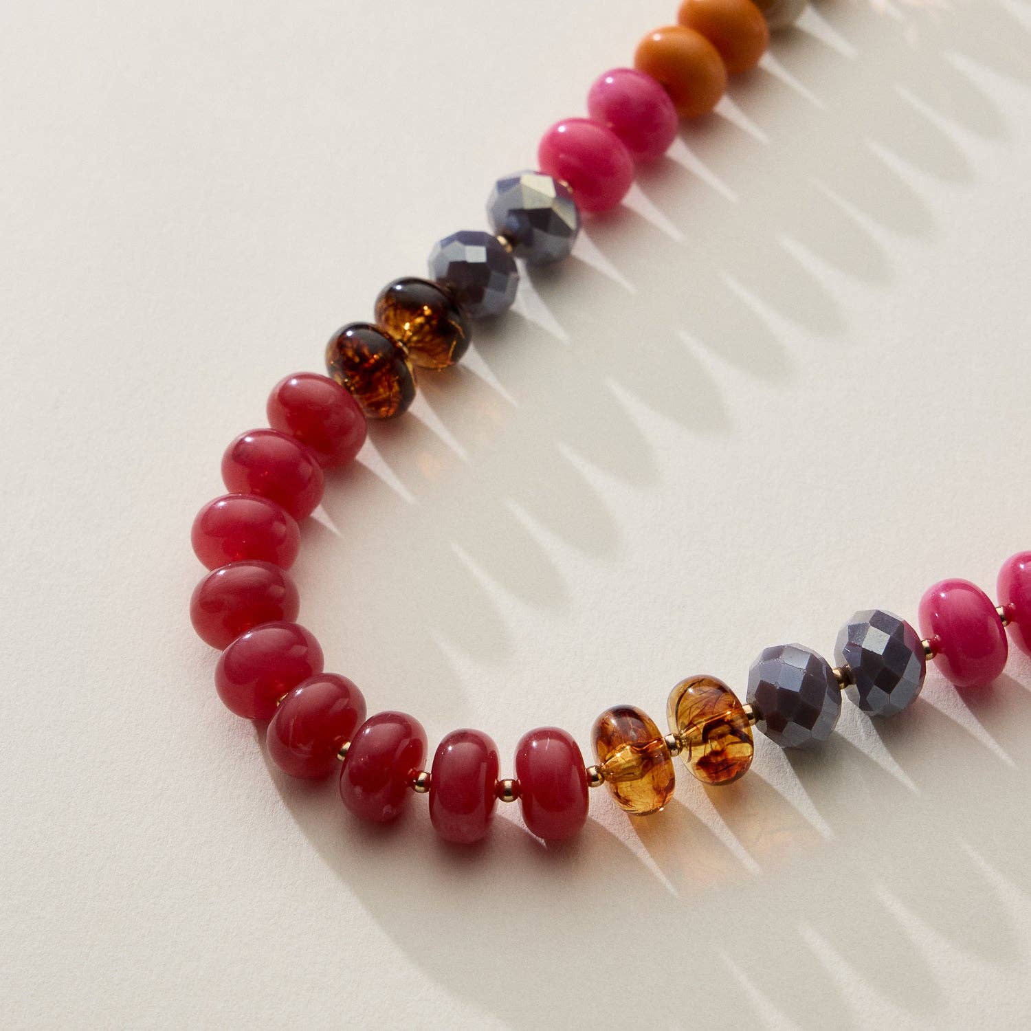 Frem - Wholesale Beaded/Pearl Necklace - Mixed Bead Short Necklace with Adjustable Length5