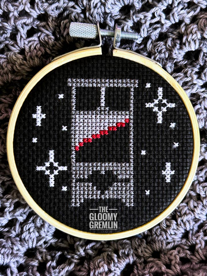 Guillotine Finished Cross Stitch Piece for wholesale by The Gloomy Gremlin