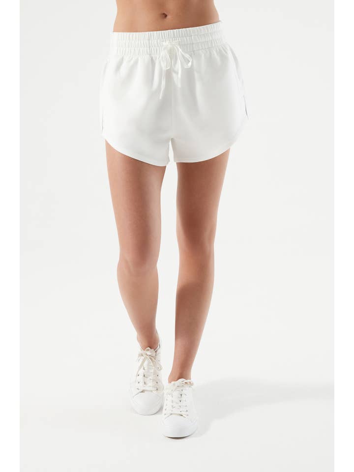 Nux Active - Wholesale Athletic Shorts - Women's - Sleek Shorts – High-Low Hem with Side Pockets