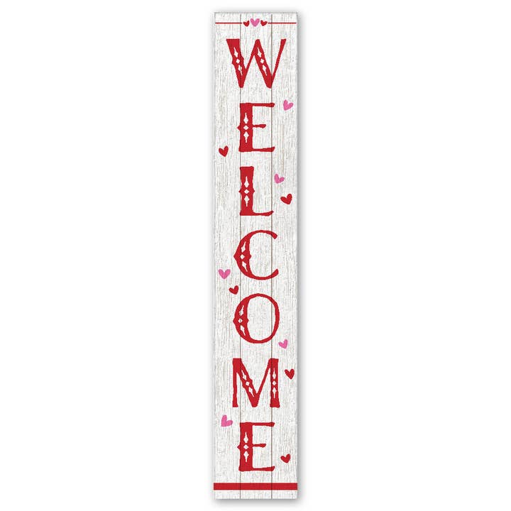 Welcome w/ Hearts - Porch Board™ pour la vente par ST Creations