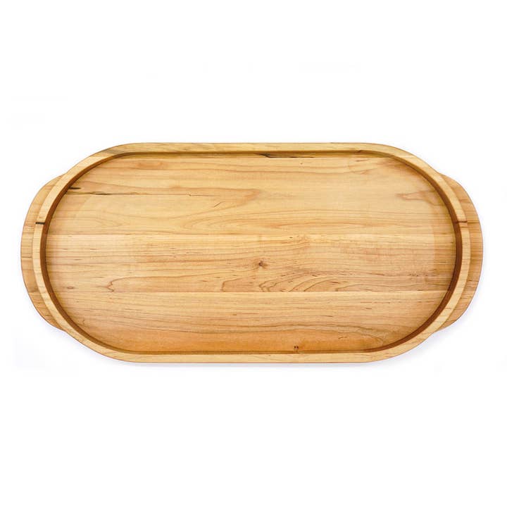 Maple Oval Serving Tray for wholesale by JK Adams