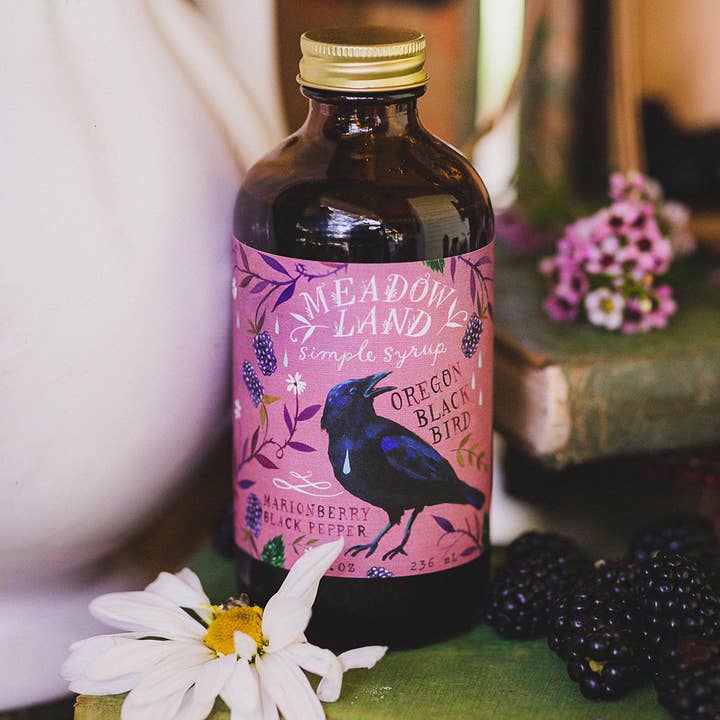 Meadowland Syrup - Wholesale Cocktail Mix/Syrup - Oregon Black Bird Simple Syrup