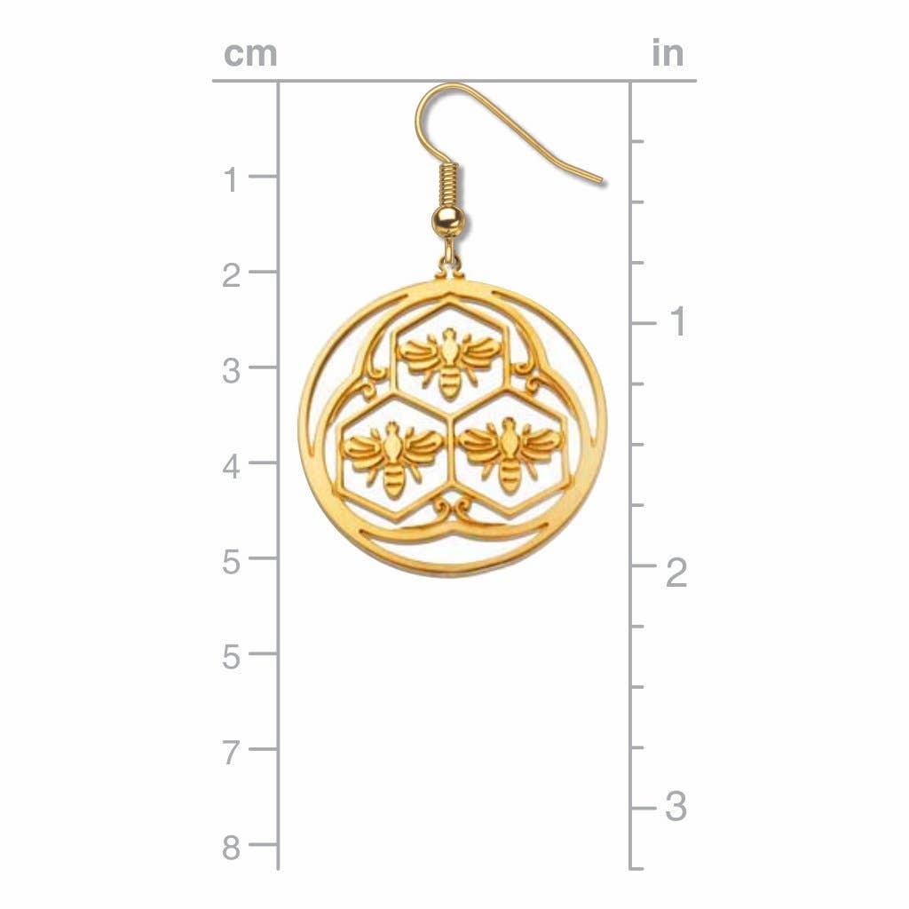 David Howell and Company - Wholesale Dangle Earrings - Olmsted Bees New York Earrings, MADE in USA2