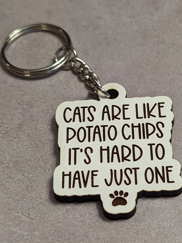 Llavero divertido con forma de gato para venta al por mayor de Bean Hut Boutique