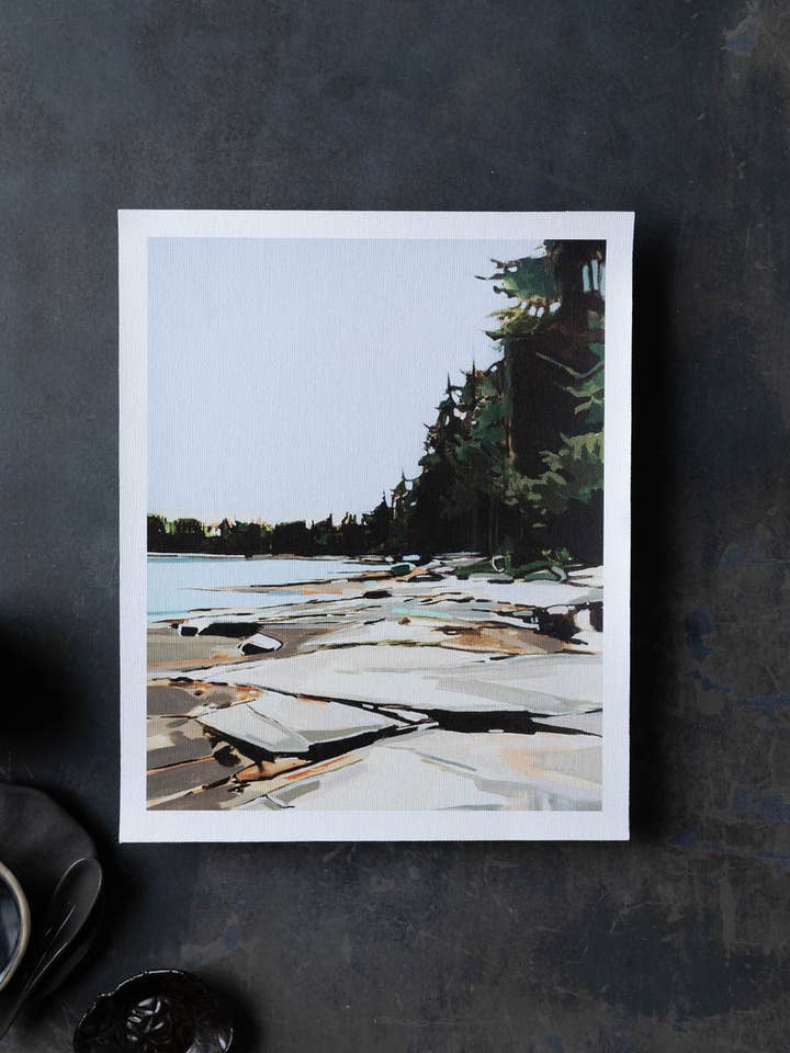 Fernald Cove Periwinkle | Print on Canvas for wholesale by Sarah Madeira Day