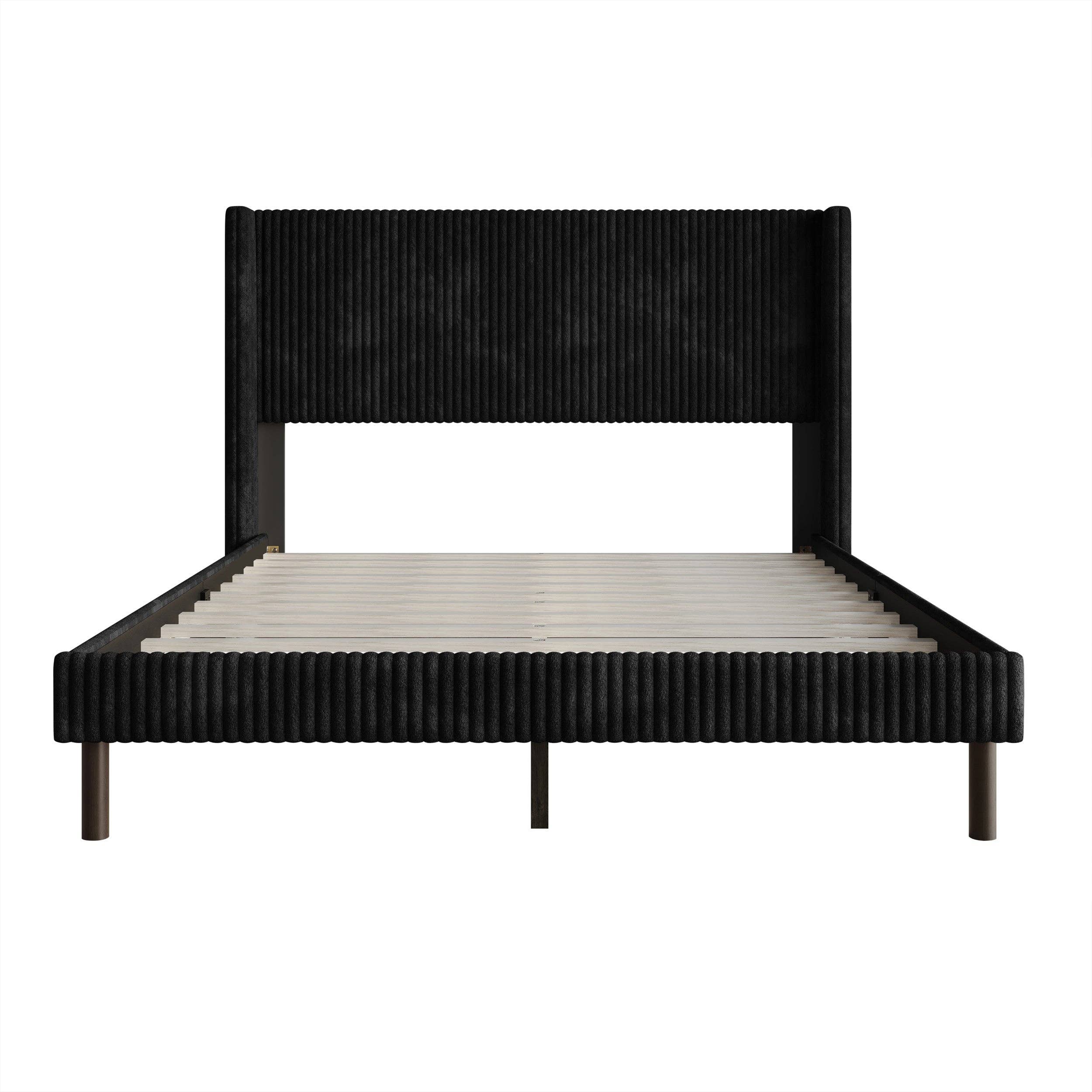 Home Design - Wholesale Bed - Duluth Corduroy Velvet Upholstered Platform Bed19