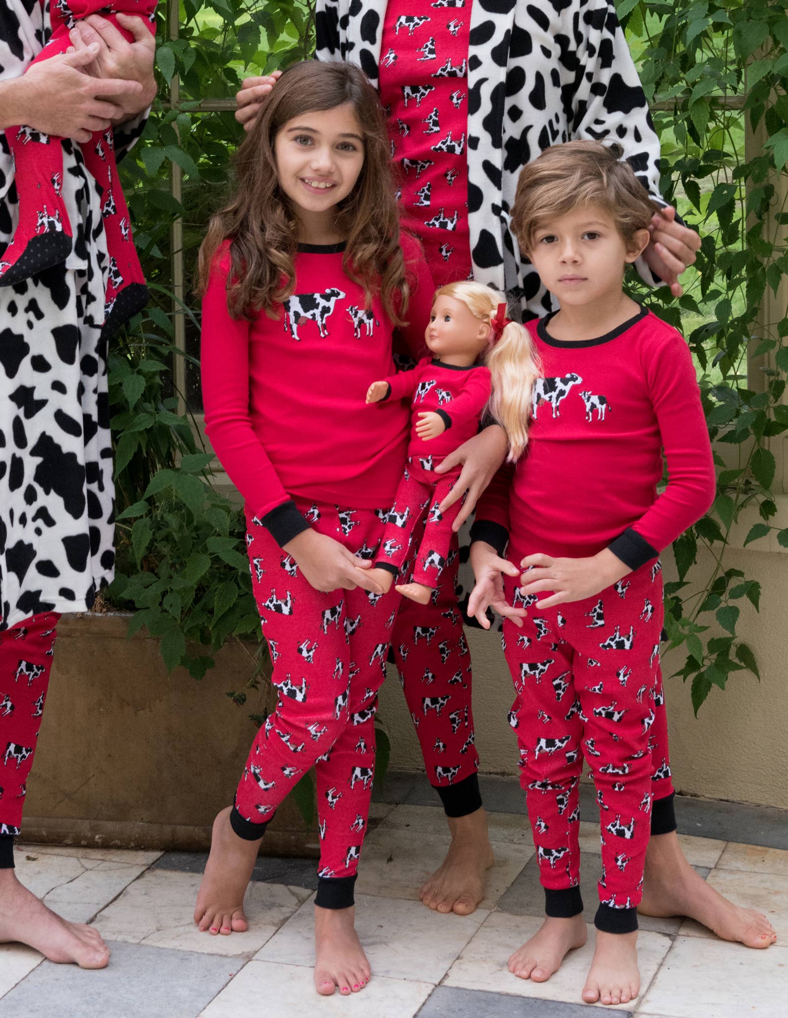 Leveret Pajamas - Wholesale Sleepwear Set - Kids - Kids Girl & Doll Cotton Pajamas9