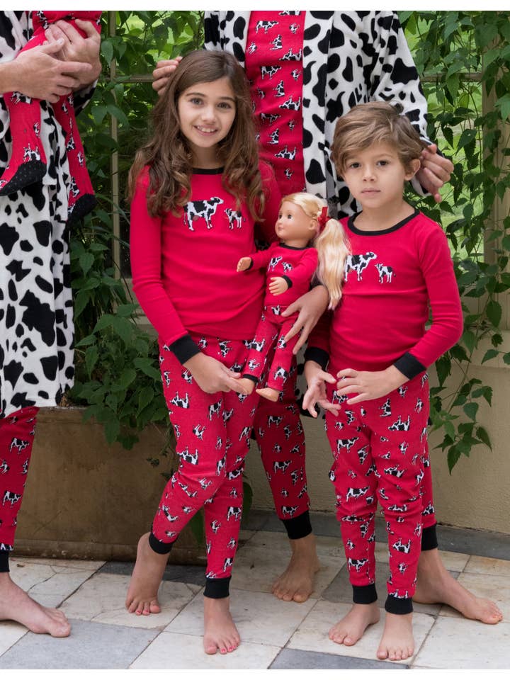 Leveret Pajamas - Wholesale Sleepwear Set - Kids - Kids Girl & Doll Cotton Pajamas9