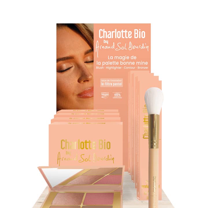 Healthy Glow Palette Display for wholesale by CHARLOTTE BIO