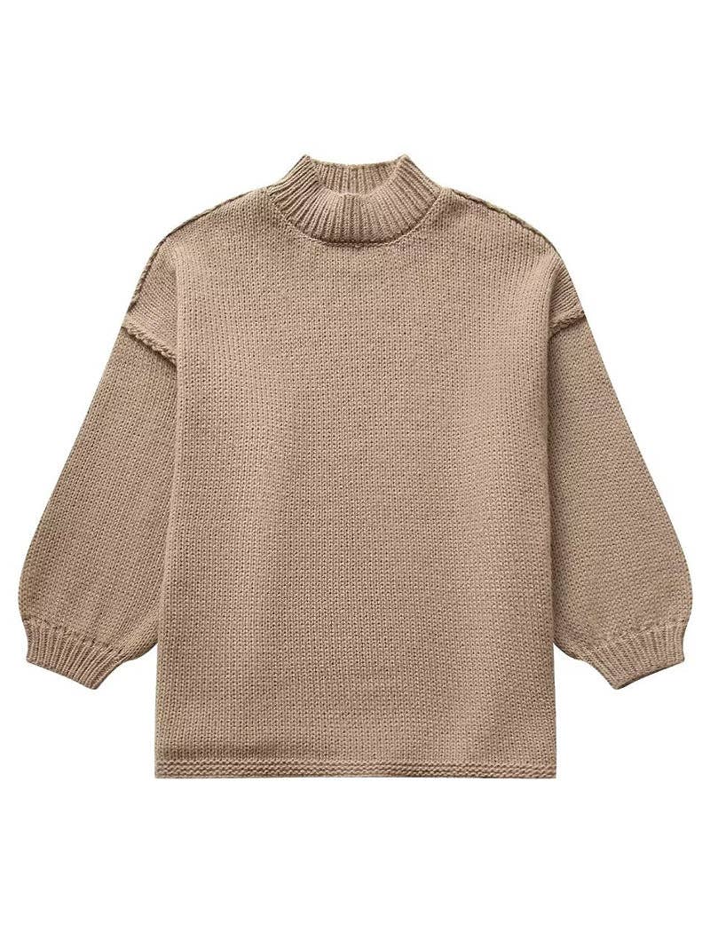 Masyal – wholesale Tunic sweater – Women’s – Oversized Knit Sweater #55