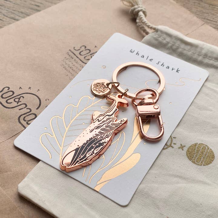 sol&mar art co. - Wholesale Keychain - Unisex - Whale Shark Enamel Keychain4