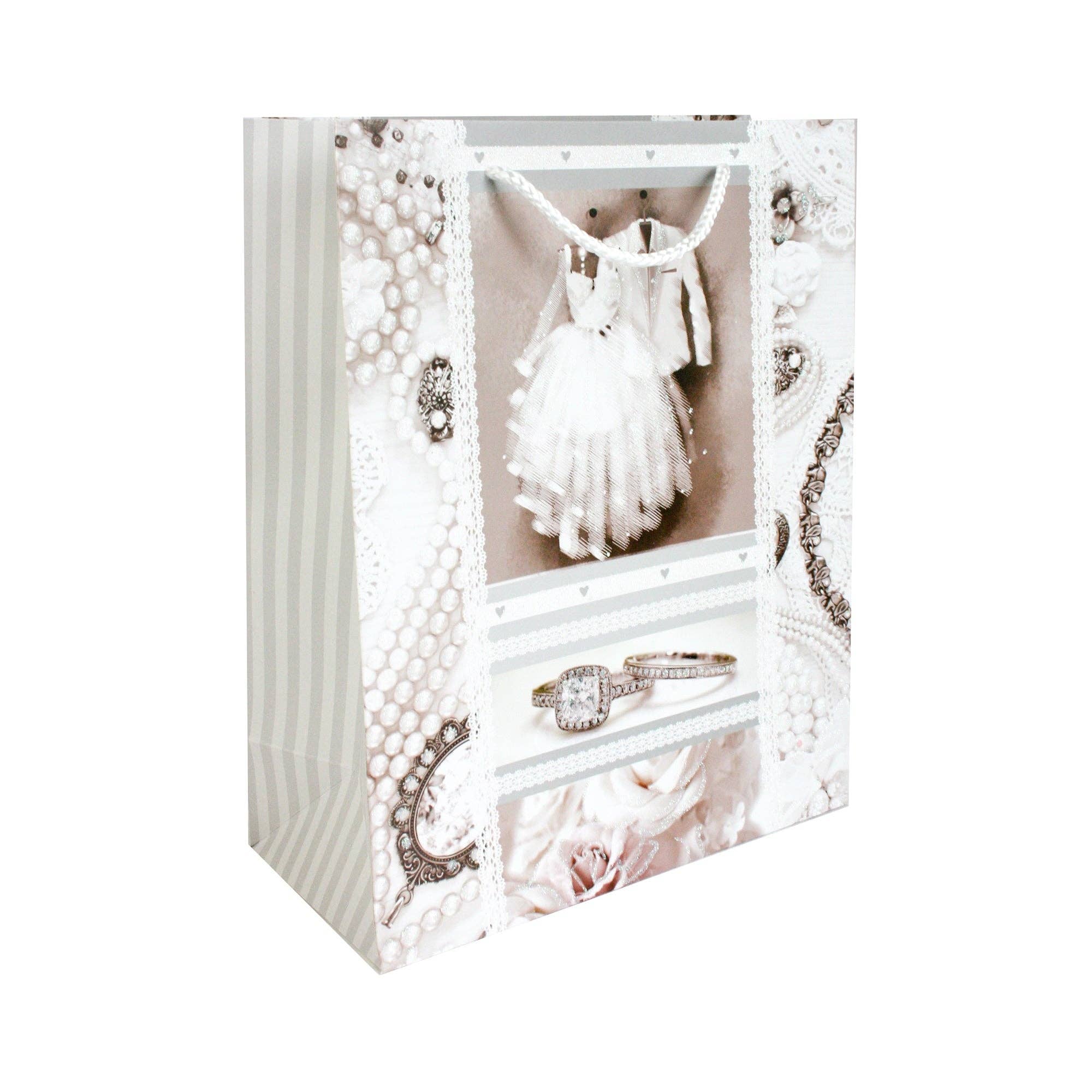 Emartbuy – wholesale Gift bag – Elegant Wedding - Themed Gift Bags - Set Of 47
