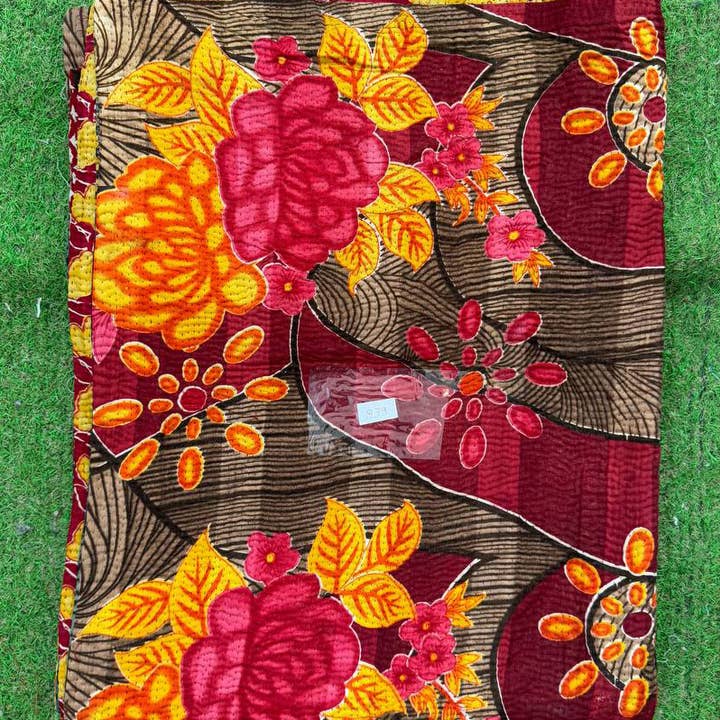 bhavnas boutique - Wholesale Quilt - Stitch & Soul Cotton Kantha Blanket Cotton Handmade Quilt 6