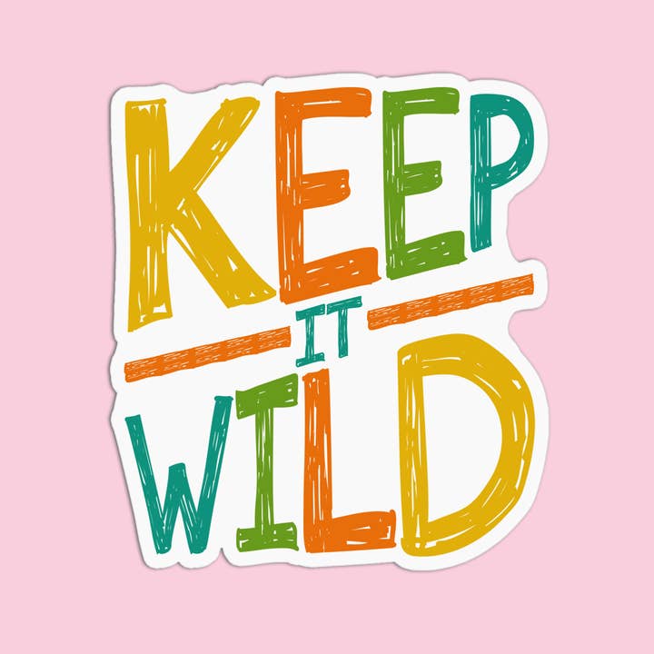 Girls Printing House - Vendita all'ingrosso Adesivo - Adesivi impermeabili in vinile Keep It Wild1