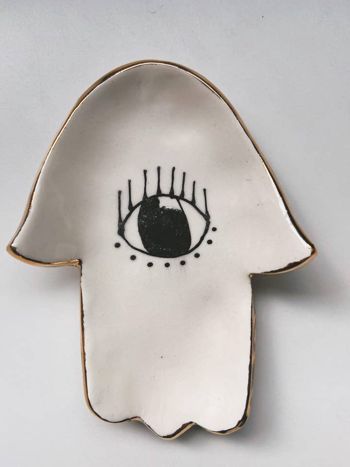 Hamsa Hand Dish for wholesale by Gloria Faye